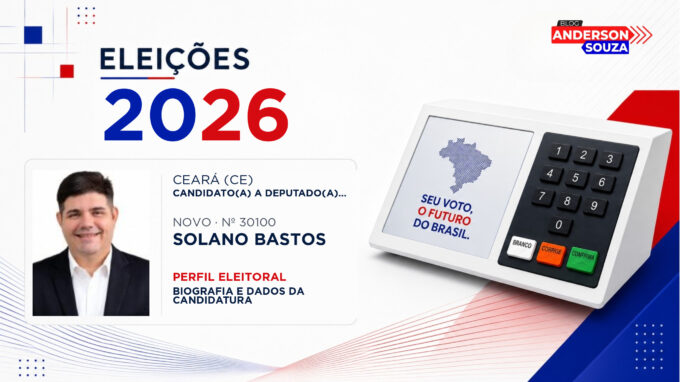 Solano Bastos — Eleições 2026: quem é Solano Bastos, candidato(a) a deputado(a) estadual no Ceará
