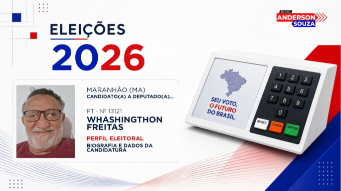 Whashingthon Freitas — Eleições 2026: quem é Whashingthon Freitas, candidato(a) a deputado(a) estadual no Maranhão