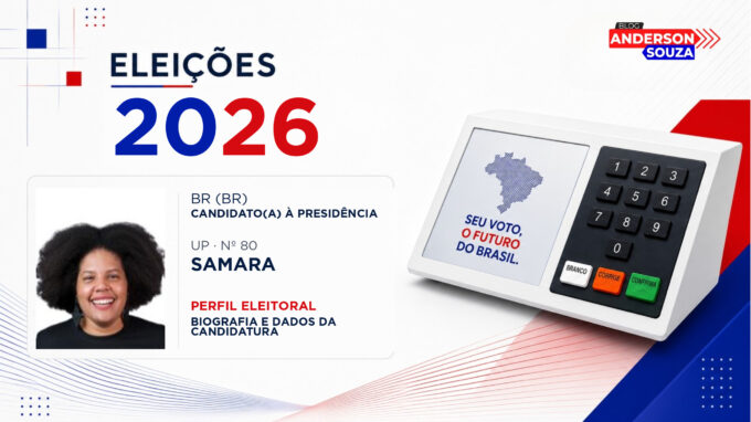 Samara — Eleições 2026: quem é Samara, candidato(a) à Presidência da República