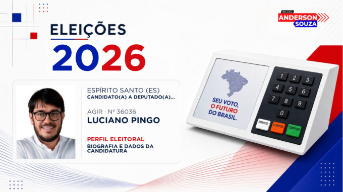 Luciano Pingo — Eleições 2026: quem é Luciano Pingo, candidato(a) a deputado(a) estadual no Espírito Santo