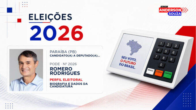Romero Rodrigues — Eleições 2026: quem é Romero Rodrigues, candidato(a) a deputado(a) federal pela Paraíba