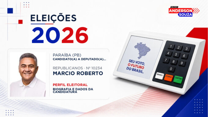 Marcio Roberto — Eleições 2026: quem é Marcio Roberto, candidato(a) a deputado(a) estadual na Paraíba