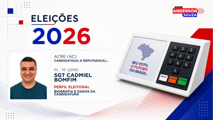 Sgt Cadmiel Bomfim — Eleições 2026: quem é Sgt Cadmiel Bomfim, candidato(a) a deputado(a) estadual no Acre