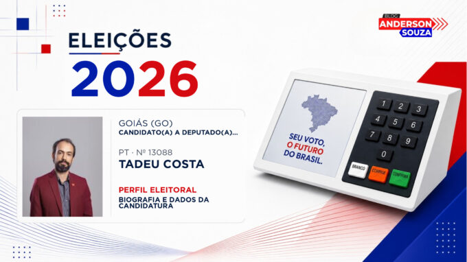 Tadeu Costa — Eleições 2026: quem é Tadeu Costa, candidato(a) a deputado(a) estadual em Goiás