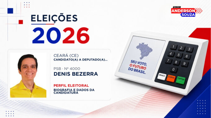 Denis Bezerra — Eleições 2026: quem é Denis Bezerra, candidato(a) a deputado(a) federal pelo Ceará