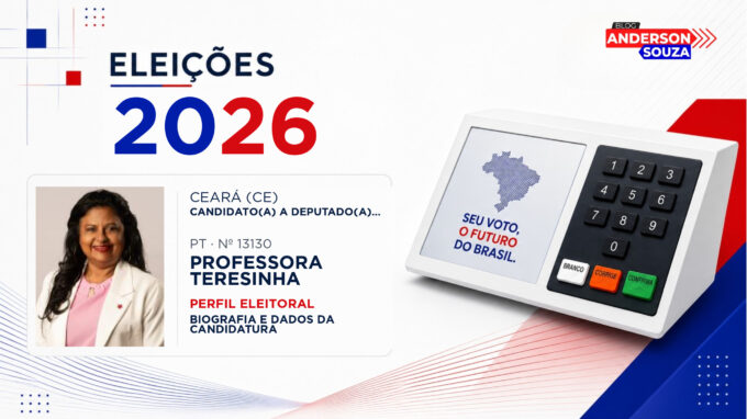 Professora Teresinha — Eleições 2026: quem é Professora Teresinha, candidato(a) a deputado(a) estadual no Ceará