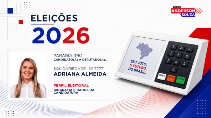 Adriana Almeida — Eleições 2026: quem é Adriana Almeida, candidato(a) a deputado(a) federal pela Paraíba