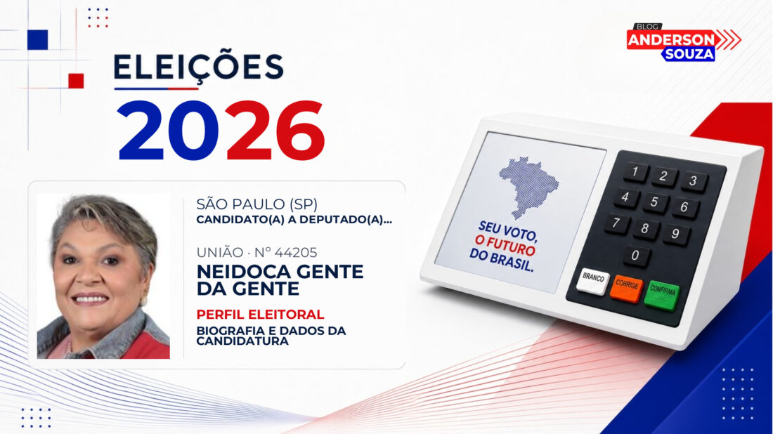 Neidoca Gente da Gente — Eleições 2026: quem é Neidoca Gente da Gente, candidato(a) a deputado(a) estadual em São Paulo