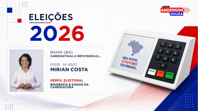 Mirian Costa — Eleições 2026: quem é Mirian Costa, candidato(a) a deputado(a) federal pela Bahia