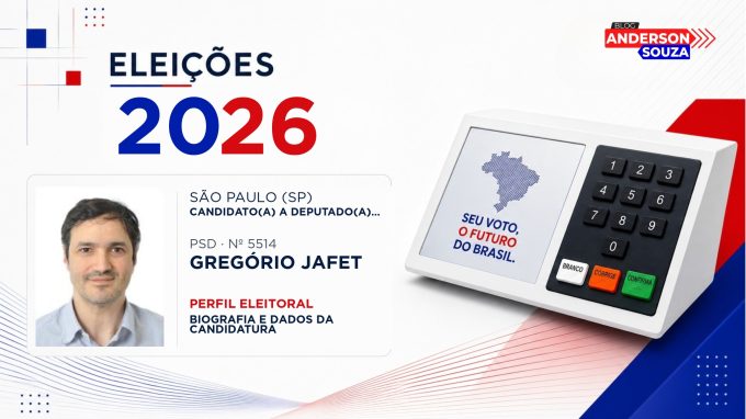 Gregório Jafet — Eleições 2026: quem é Gregório Jafet, candidato(a) a deputado(a) federal por São Paulo