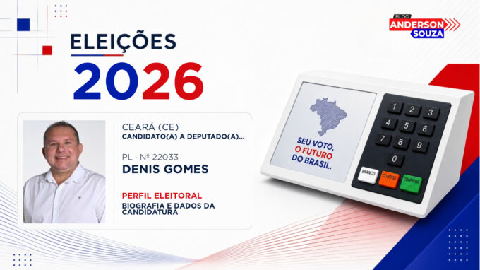 Denis Gomes — Eleições 2026: quem é Denis Gomes, candidato(a) a deputado(a) estadual no Ceará