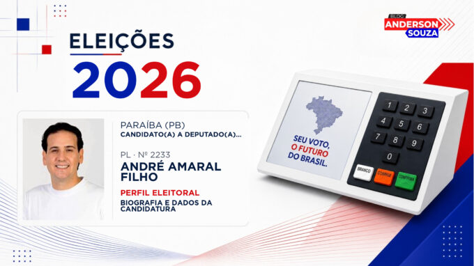 André Amaral Filho — Eleições 2026: quem é André Amaral Filho, candidato(a) a deputado(a) federal pela Paraíba