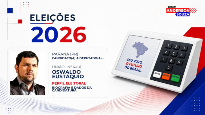 Oswaldo Eustáquio · Eleições 2026: quem é Oswaldo Eustáquio, candidato(a) a deputado(a) federal pelo Paraná