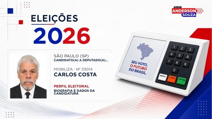 Carlos Costa — Eleições 2026: quem é Carlos Costa, candidato(a) a deputado(a) estadual em São Paulo