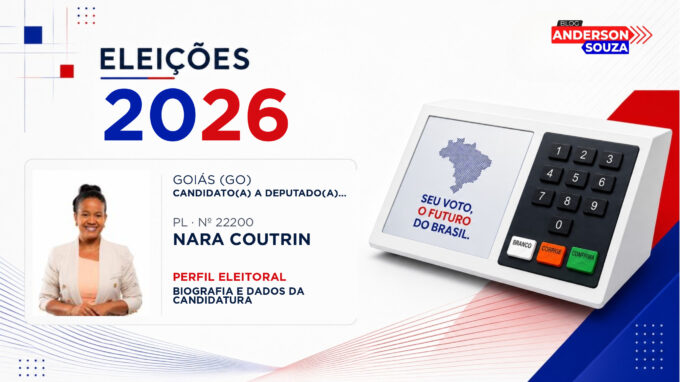 Nara Coutrin — Eleições 2026: quem é Nara Coutrin, candidato(a) a deputado(a) estadual em Goiás