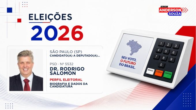 Dr. Rodrigo Salomon — Eleições 2026: quem é Dr. Rodrigo Salomon, candidato(a) a deputado(a) federal por São Paulo
