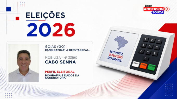 Cabo Senna — Eleições 2026: quem é Cabo Senna, candidato(a) a deputado(a) estadual em Goiás
