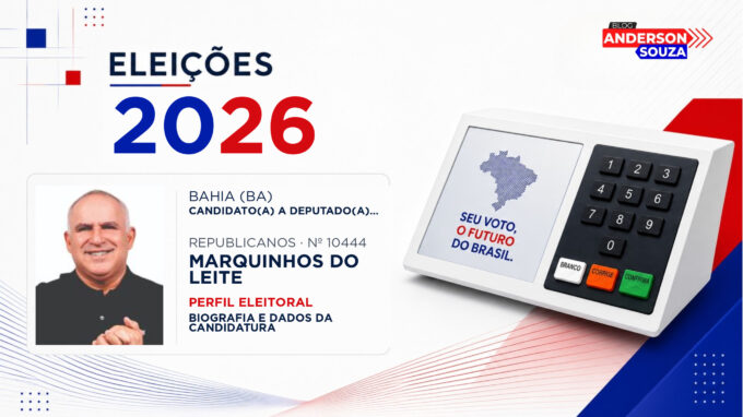 Marquinhos do Leite — Eleições 2026: quem é Marquinhos do Leite, candidato(a) a deputado(a) estadual na Bahia