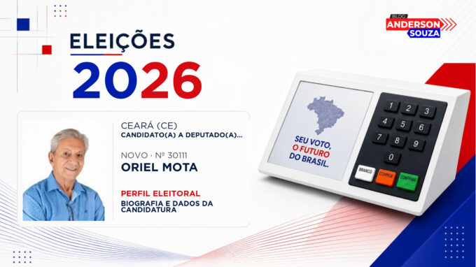 Oriel Mota — Eleições 2026: quem é Oriel Mota, candidato(a) a deputado(a) estadual no Ceará