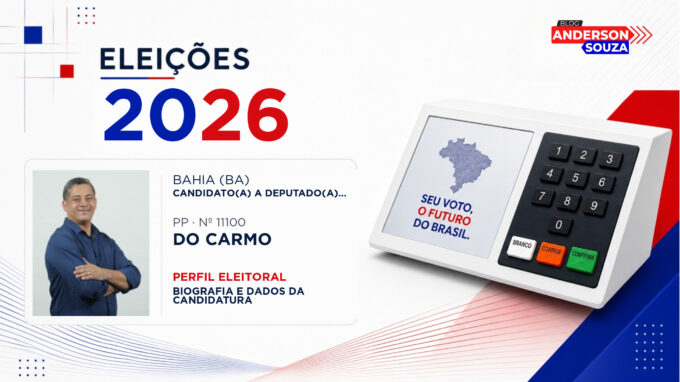 do Carmo — Eleições 2026: quem é do Carmo, candidato(a) a deputado(a) estadual na Bahia