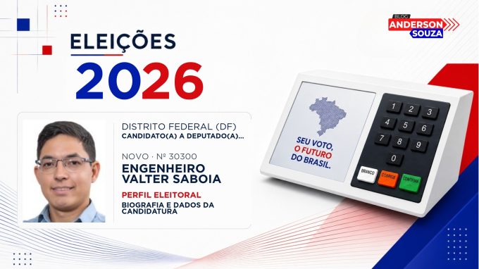 Engenheiro Valter Saboia — Eleições 2026: quem é Engenheiro Valter Saboia, candidato(a) a deputado(a) distrital no Distrito Federal