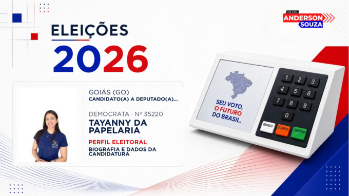Tayanny da Papelaria — Eleições 2026: quem é Tayanny da Papelaria, candidato(a) a deputado(a) estadual em Goiás