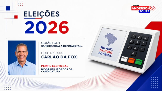 Carlão da Fox — Eleições 2026: quem é Carlão da Fox, candidato(a) a deputado(a) estadual em Goiás