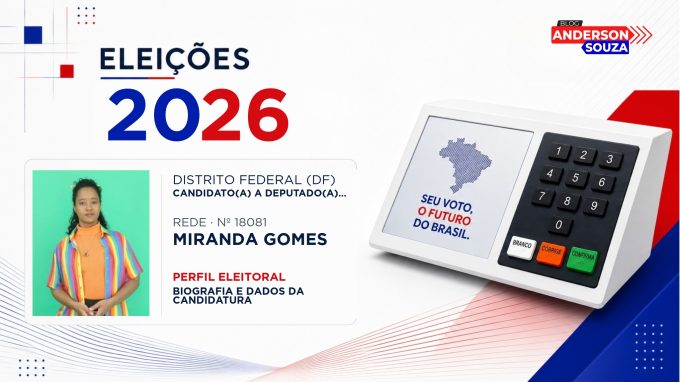 Miranda Gomes — Eleições 2026: quem é Miranda Gomes, candidato(a) a deputado(a) distrital no Distrito Federal