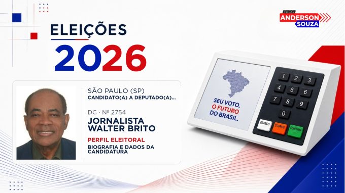 Jornalista Walter Brito — Eleições 2026: quem é Jornalista Walter Brito, candidato(a) a deputado(a) federal por São Paulo