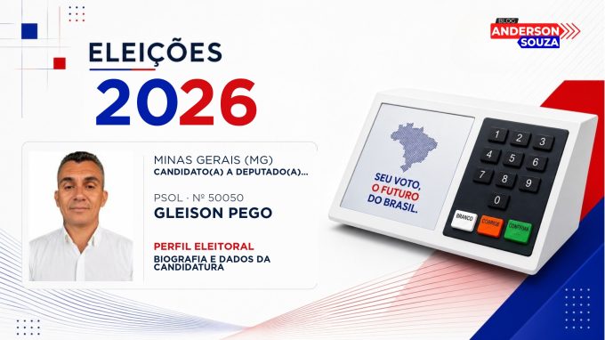 Gleison Pego — Eleições 2026: quem é Gleison Pego, candidato(a) a deputado(a) estadual em Minas Gerais