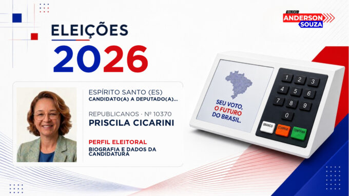 Priscila Cicarini — Eleições 2026: quem é Priscila Cicarini, candidato(a) a deputado(a) estadual no Espírito Santo