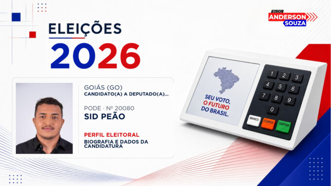Sid Peão — Eleições 2026: quem é Sid Peão, candidato(a) a deputado(a) estadual em Goiás