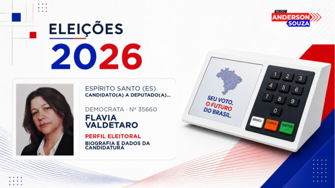 Flavia Valdetaro — Eleições 2026: quem é Flavia Valdetaro, candidato(a) a deputado(a) estadual no Espírito Santo