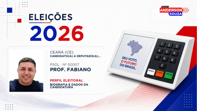 Prof. Fabiano — Eleições 2026: quem é Prof. Fabiano, candidato(a) a deputado(a) estadual no Ceará