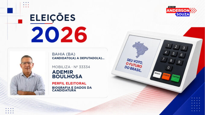 Ademir Boulhosa — Eleições 2026: quem é Ademir Boulhosa, candidato(a) a deputado(a) estadual na Bahia