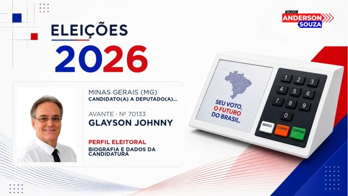 Glayson Johnny — Eleições 2026: quem é Glayson Johnny, candidato(a) a deputado(a) estadual em Minas Gerais