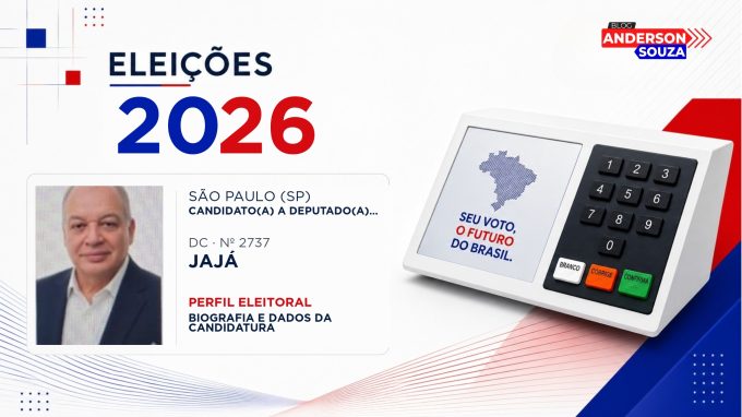 Jajá — Eleições 2026: quem é Jajá, candidato(a) a deputado(a) federal por São Paulo