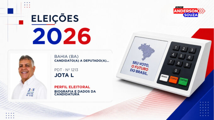 Jota L — Eleições 2026: quem é Jota L, candidato(a) a deputado(a) federal pela Bahia