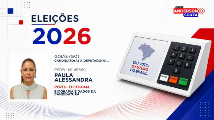Paula Alessandra — Eleições 2026: quem é Paula Alessandra, candidato(a) a deputado(a) estadual em Goiás