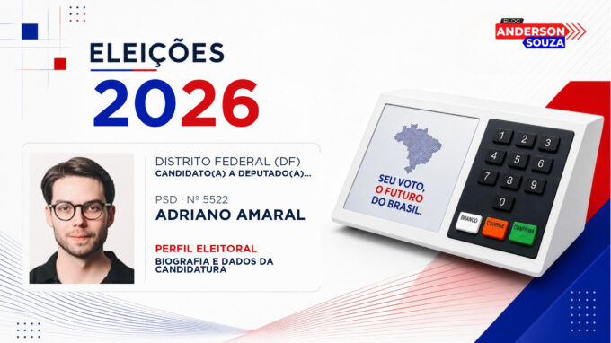 Adriano Amaral — Eleições 2026: quem é Adriano Amaral, candidato(a) a deputado(a) federal pelo Distrito Federal