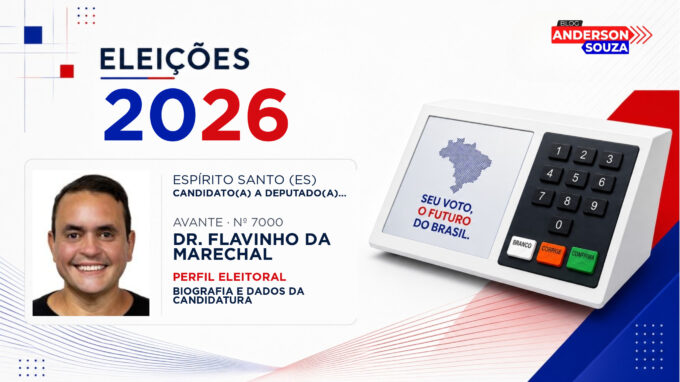 Dr. Flavinho da Marechal — Eleições 2026: quem é Dr. Flavinho da Marechal, candidato(a) a deputado(a) federal pelo Espírito Santo