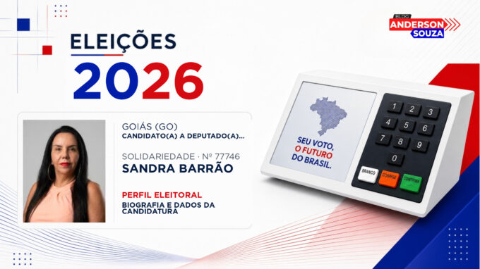Sandra Barrão — Eleições 2026: quem é Sandra Barrão, candidato(a) a deputado(a) estadual em Goiás