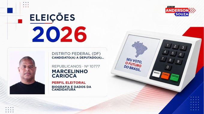 Marcelinho Carioca — Eleições 2026: quem é Marcelinho Carioca, candidato(a) a deputado(a) distrital no Distrito Federal