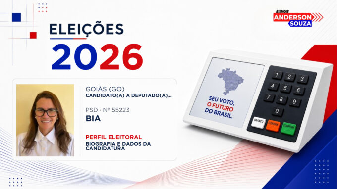 Bia — Eleições 2026: quem é Bia, candidato(a) a deputado(a) estadual em Goiás