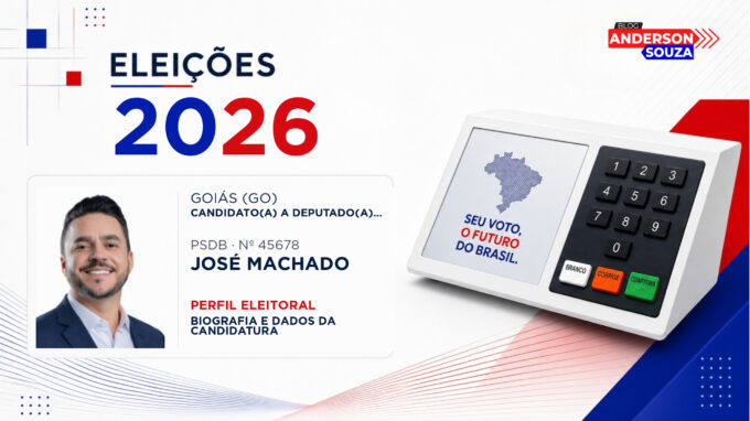 José Machado — Eleições 2026: quem é José Machado, candidato(a) a deputado(a) estadual em Goiás
