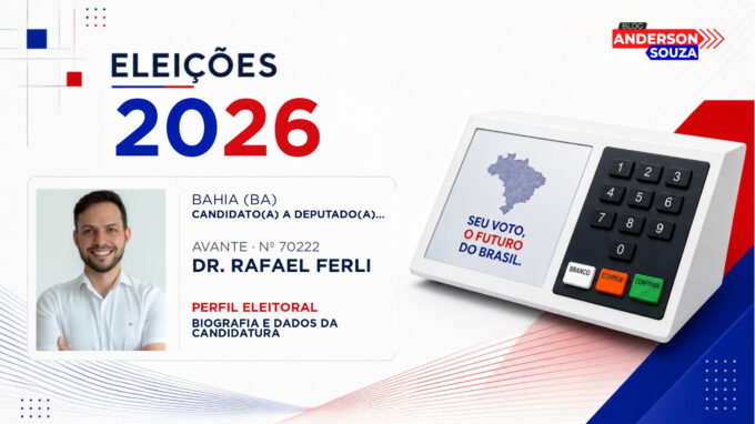 Dr. Rafael Ferli — Eleições 2026: quem é Dr. Rafael Ferli, candidato(a) a deputado(a) estadual na Bahia