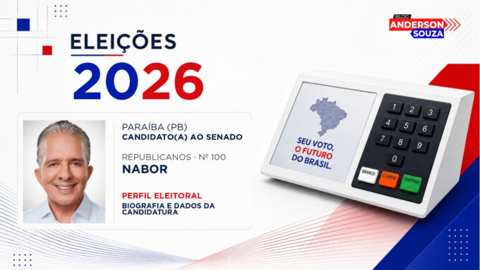 Nabor — Eleições 2026: quem é Nabor, candidato(a) ao Senado pela Paraíba