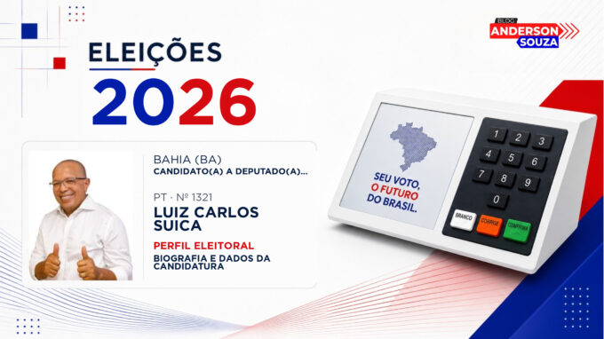Luiz Carlos Suica — Eleições 2026: quem é Luiz Carlos Suica, candidato(a) a deputado(a) federal pela Bahia