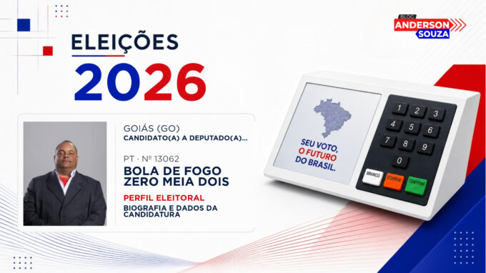 Bola de Fogo Zero Meia Dois — Eleições 2026: quem é Bola de Fogo Zero Meia Dois, candidato(a) a deputado(a) estadual em Goiás