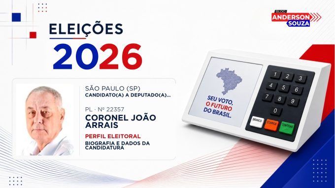 Coronel João Arrais — Eleições 2026: quem é Coronel João Arrais, candidato(a) a deputado(a) estadual em São Paulo